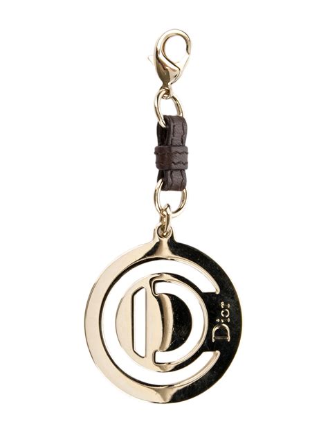 air dior keychain|christian dior logo keychain.